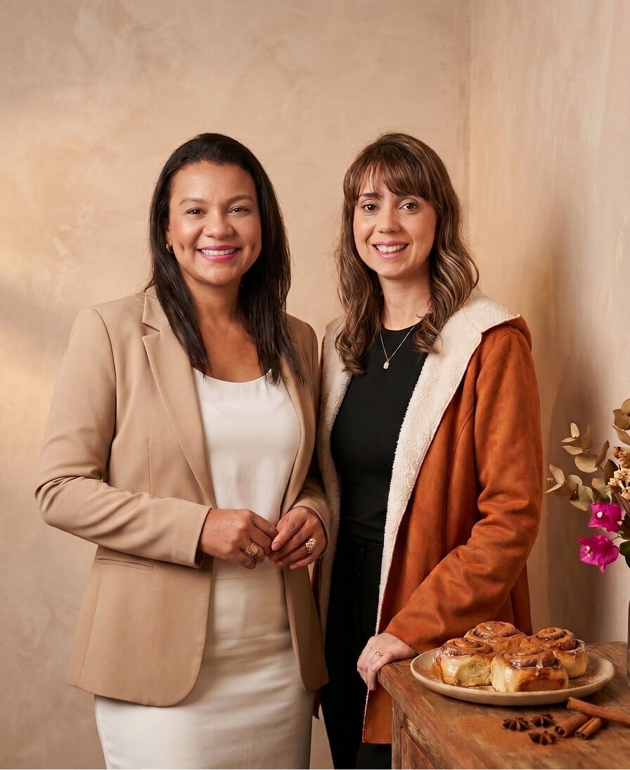 Luciane e Raquel, fundadoras da Cinnamoon